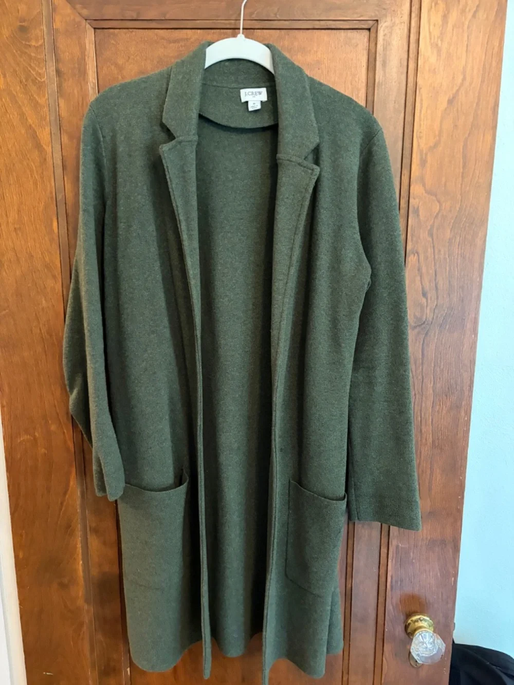 Jcrew long sweater blazer